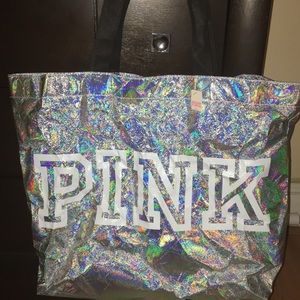 Pink translucent bag